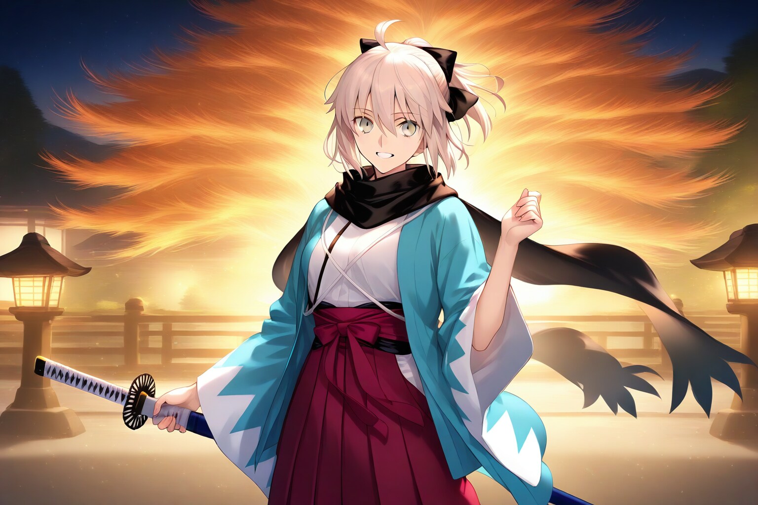 WAVE版　沖田総司(セイバー) で降臨した姿　その１　ー FGO ー