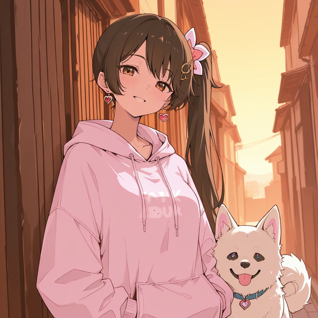 夕暮れ時の散歩