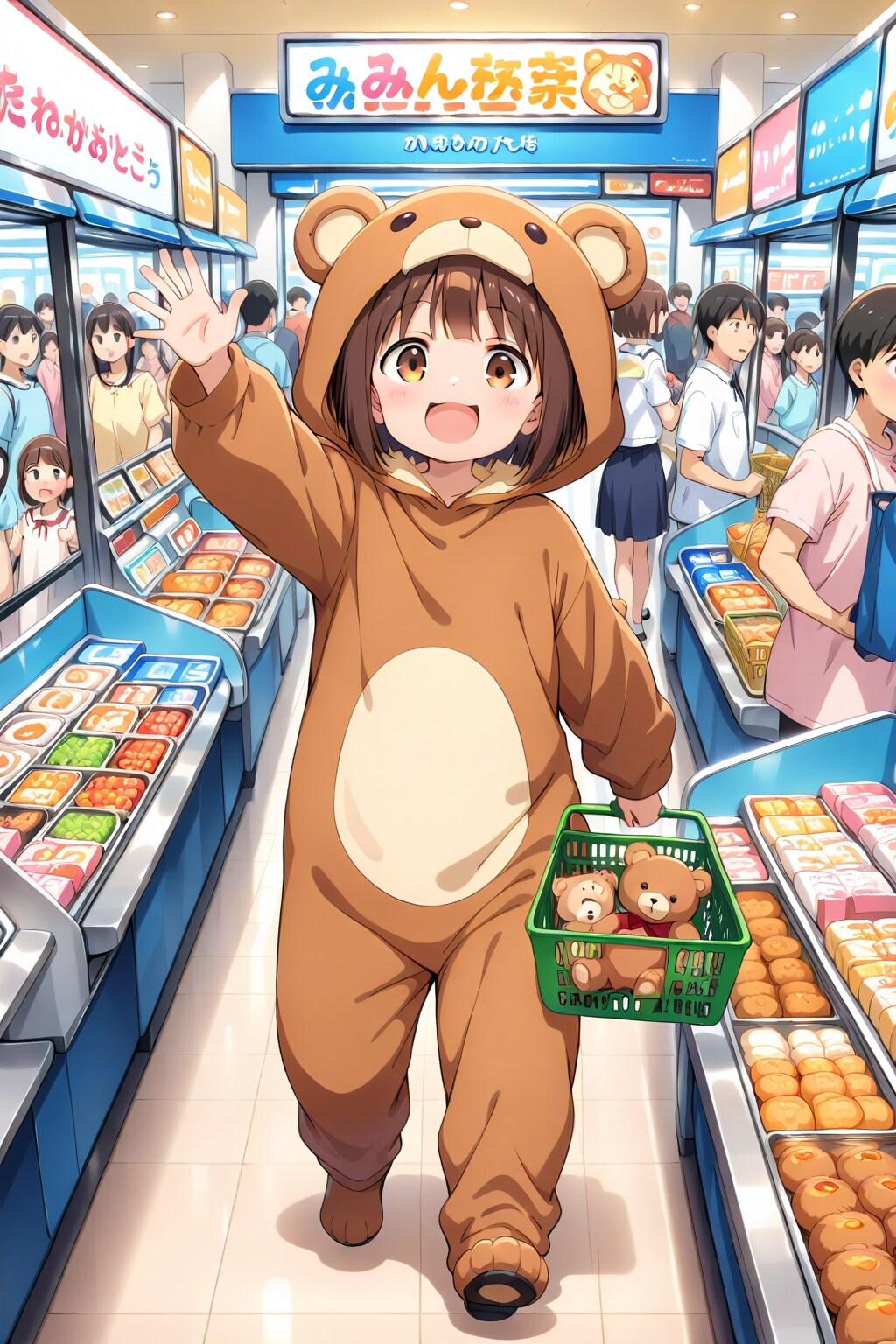 商店街の客寄せパンダですぅ