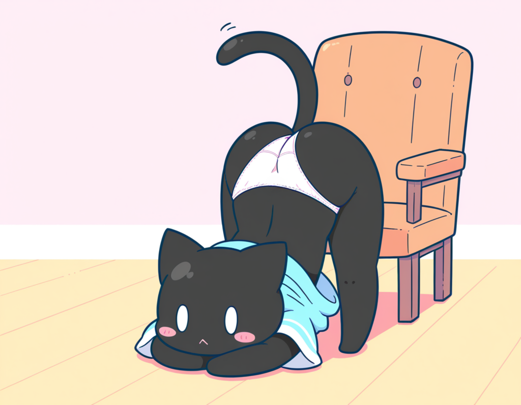 猫になっちゃった女の子