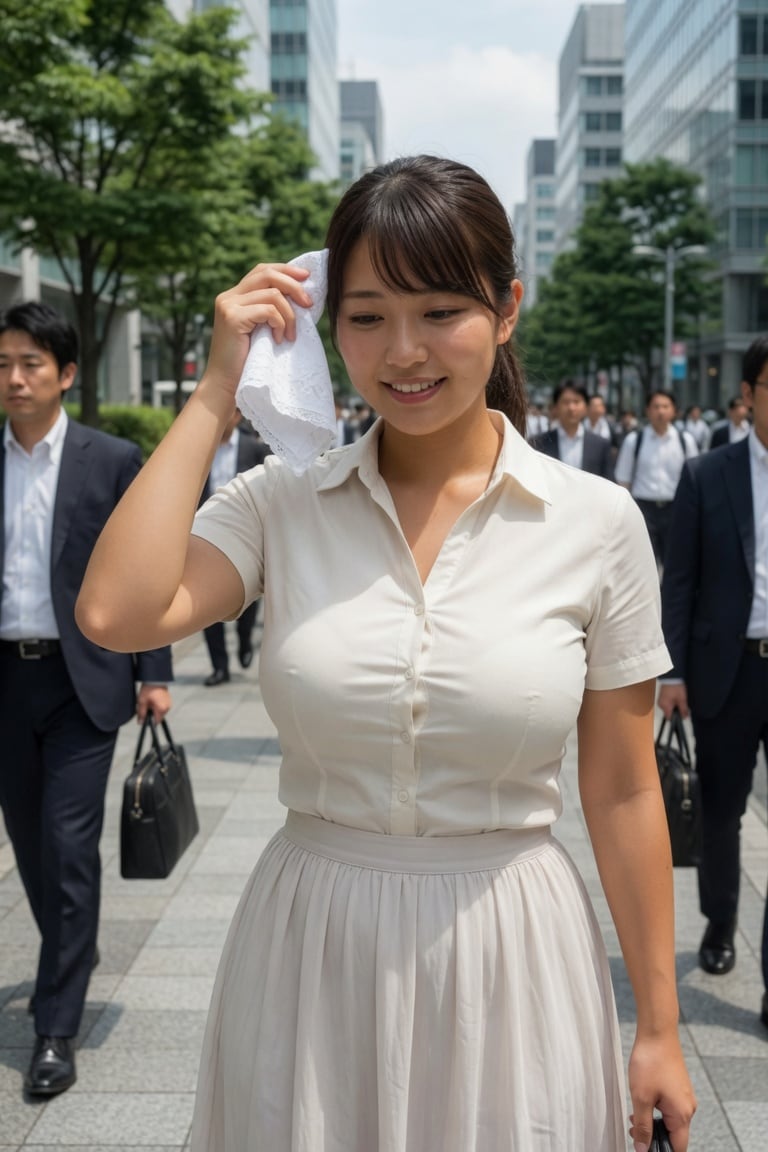 汗だくOLの下着