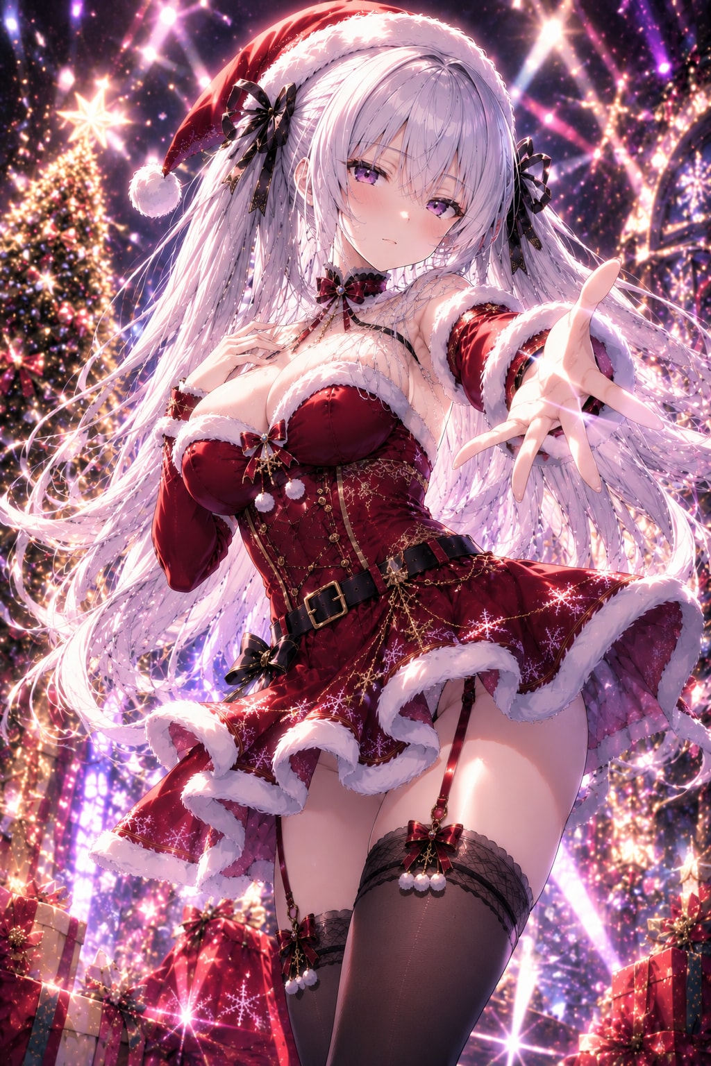 凛々クールミニスカサンタ(ギリギリかも)