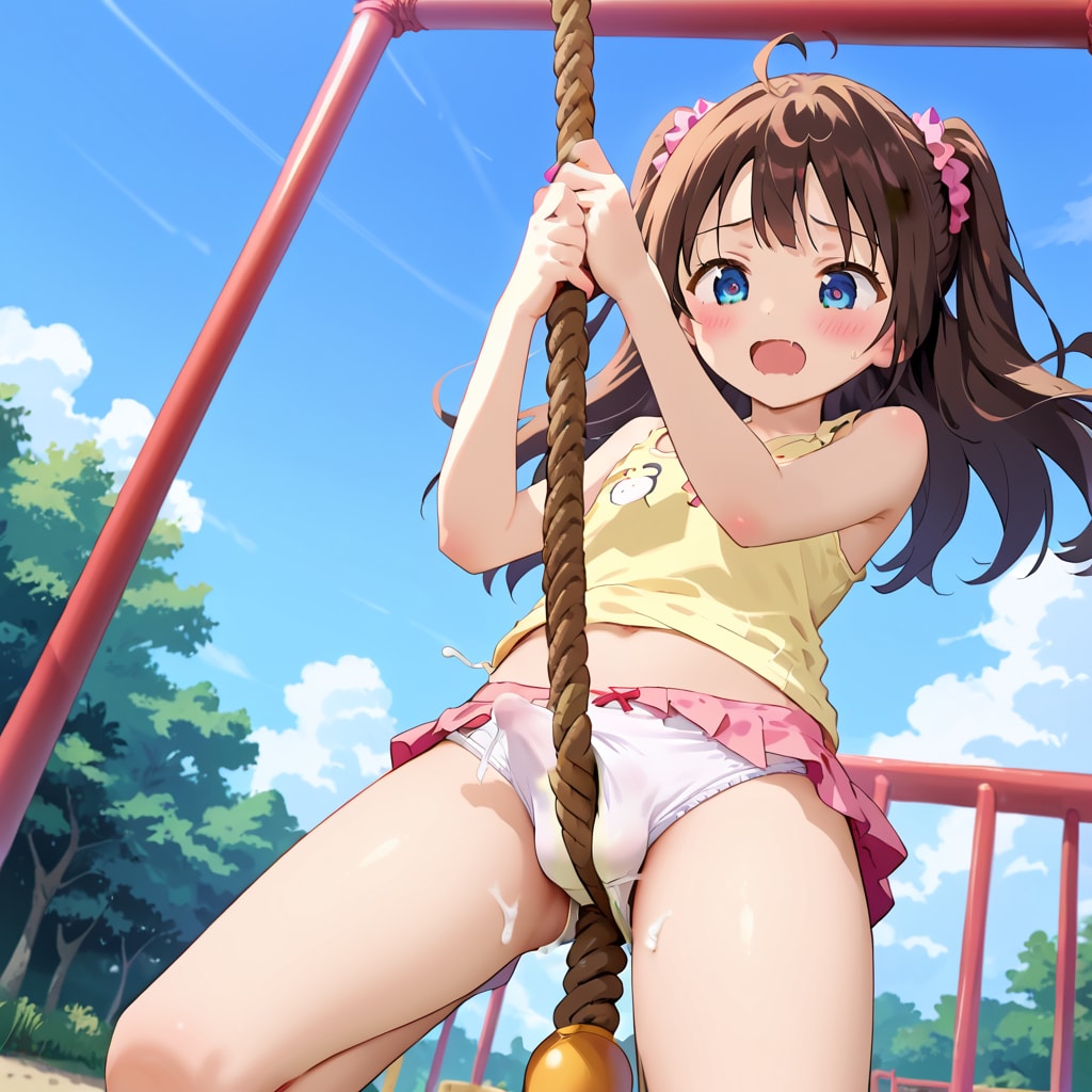 ロープ遊具で精通