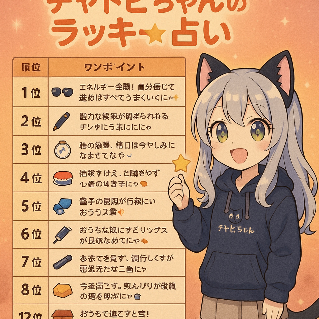 チャトピちゃん占い(10/10)