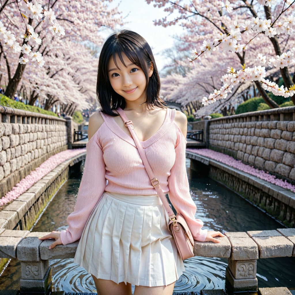 春の水都でデート