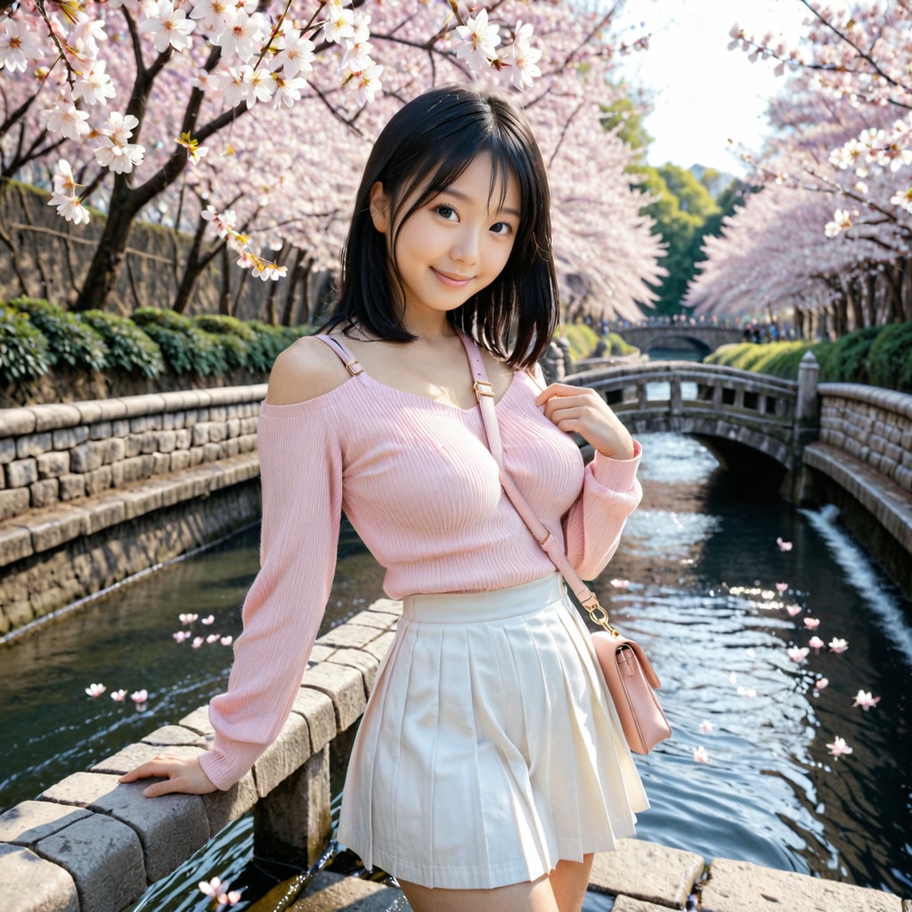 春の水都でデート