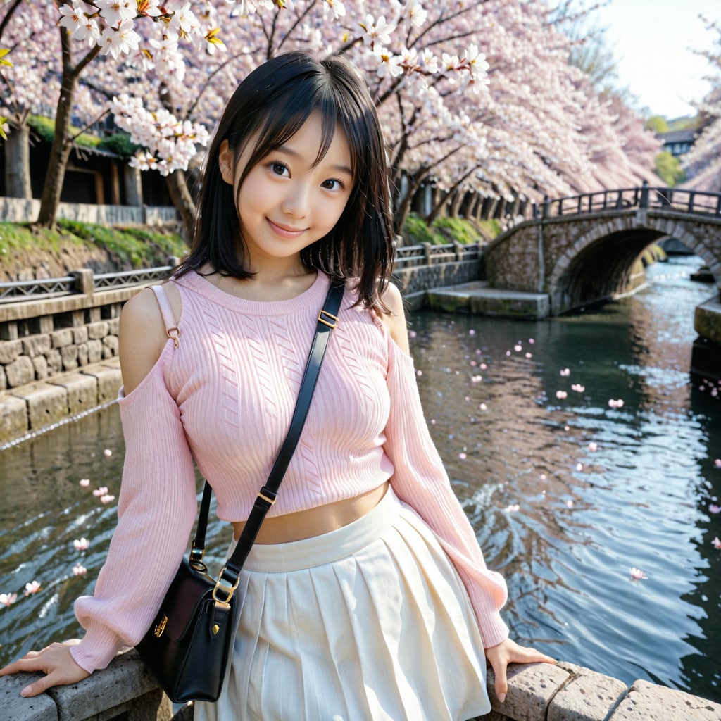 春の水都でデート