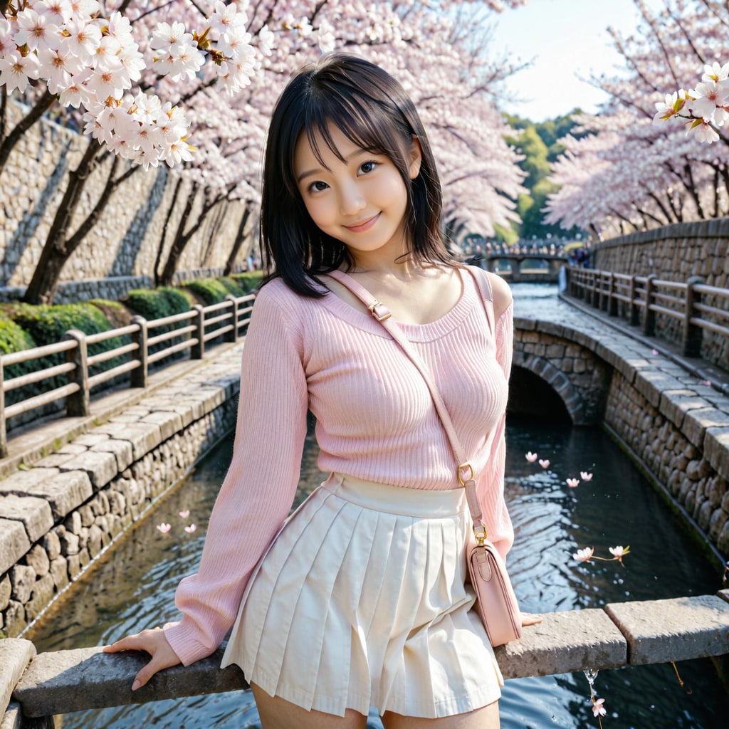 春の水都でデート