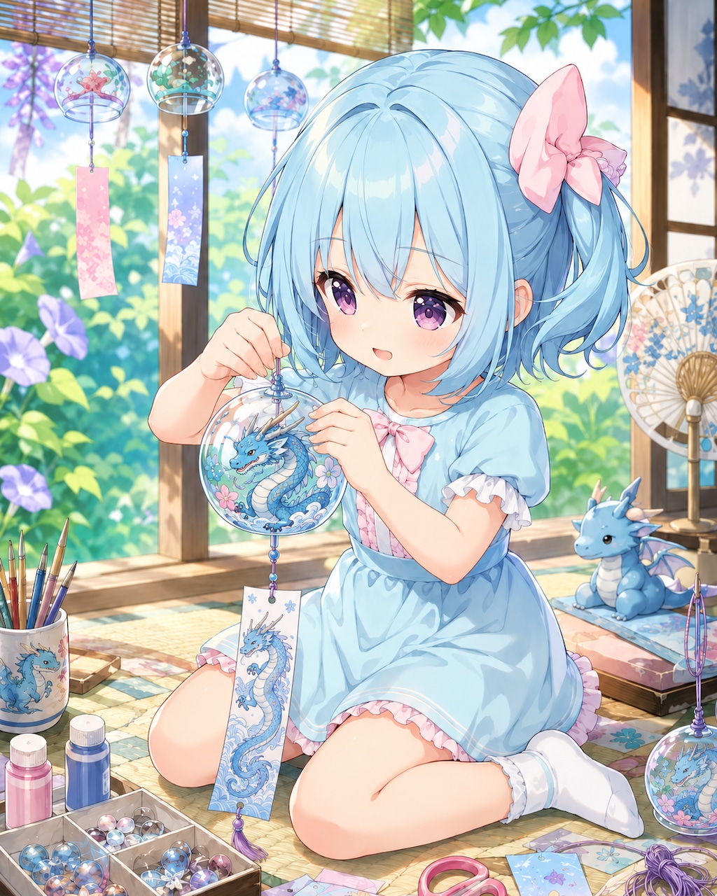 謎のよよ子風鈴、完成！🐉🎐