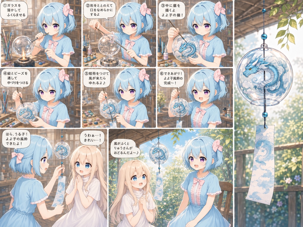 謎のよよ子風鈴、完成！🐉🎐