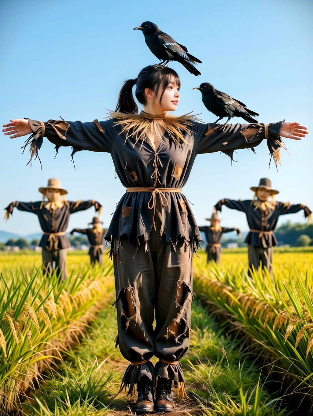 ただ，立っているだけの簡単な？お仕事 | の人気AIイラスト・グラビア