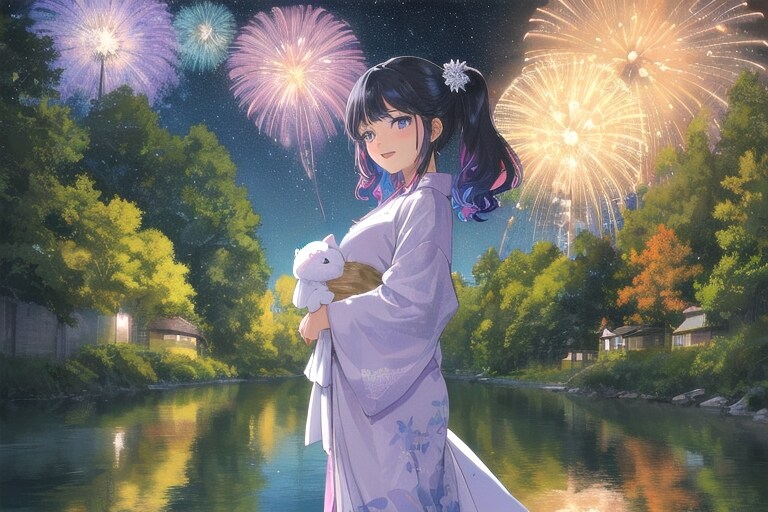 花火と、君と | の人気AIイラスト・グラビア