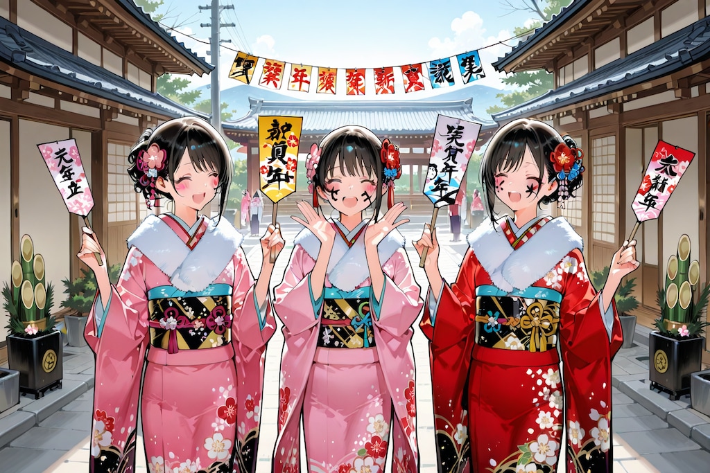 羽根つき（お正月のやり残し）