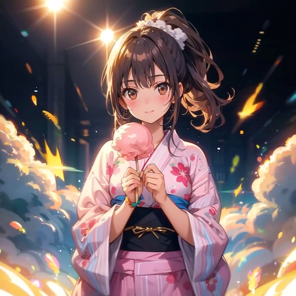 綿菓子と少女
