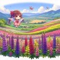 ハーブ畑をゆくチビちゃん 3枚目