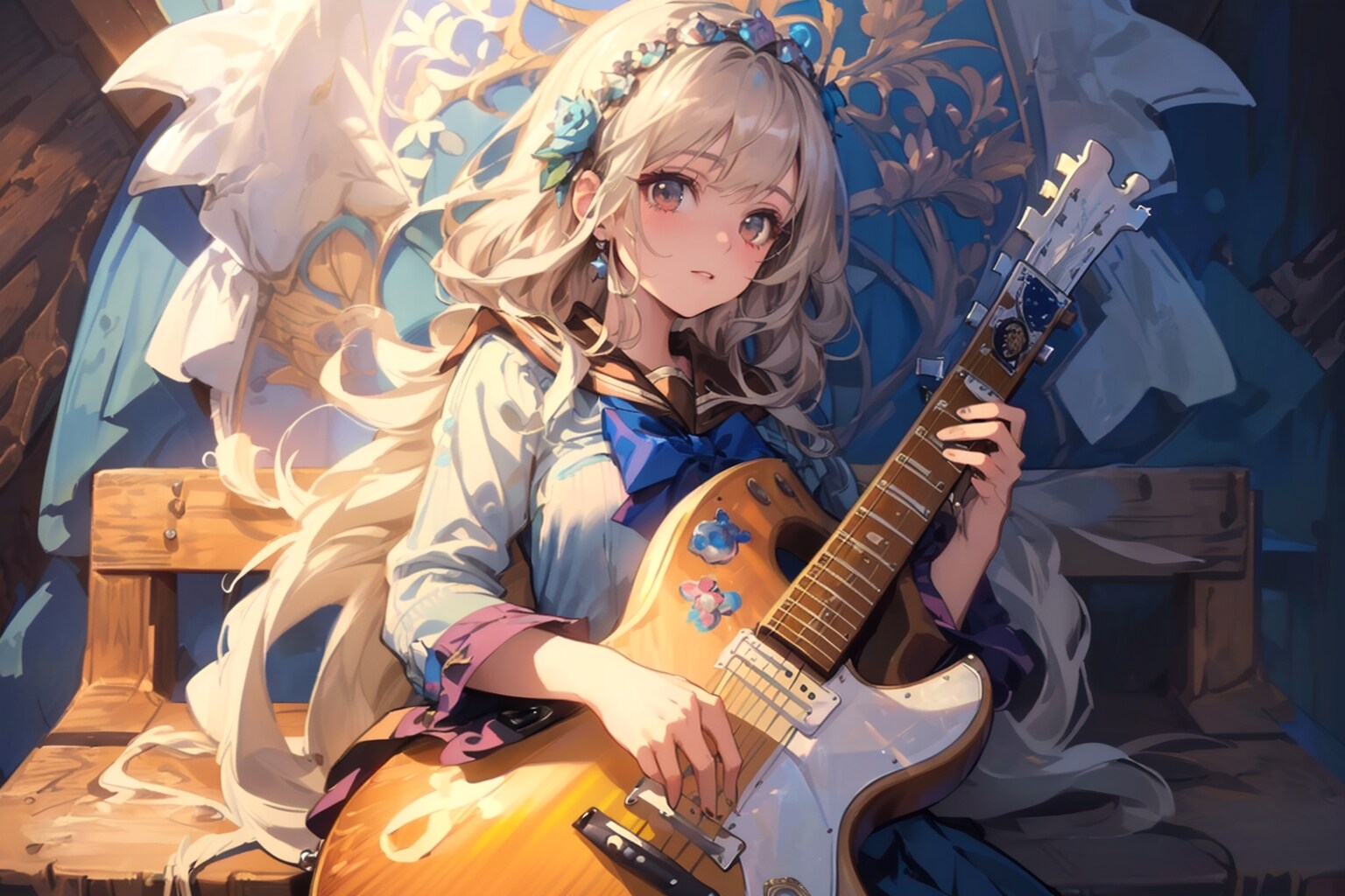 ギター少女 | の人気AIイラスト・グラビア