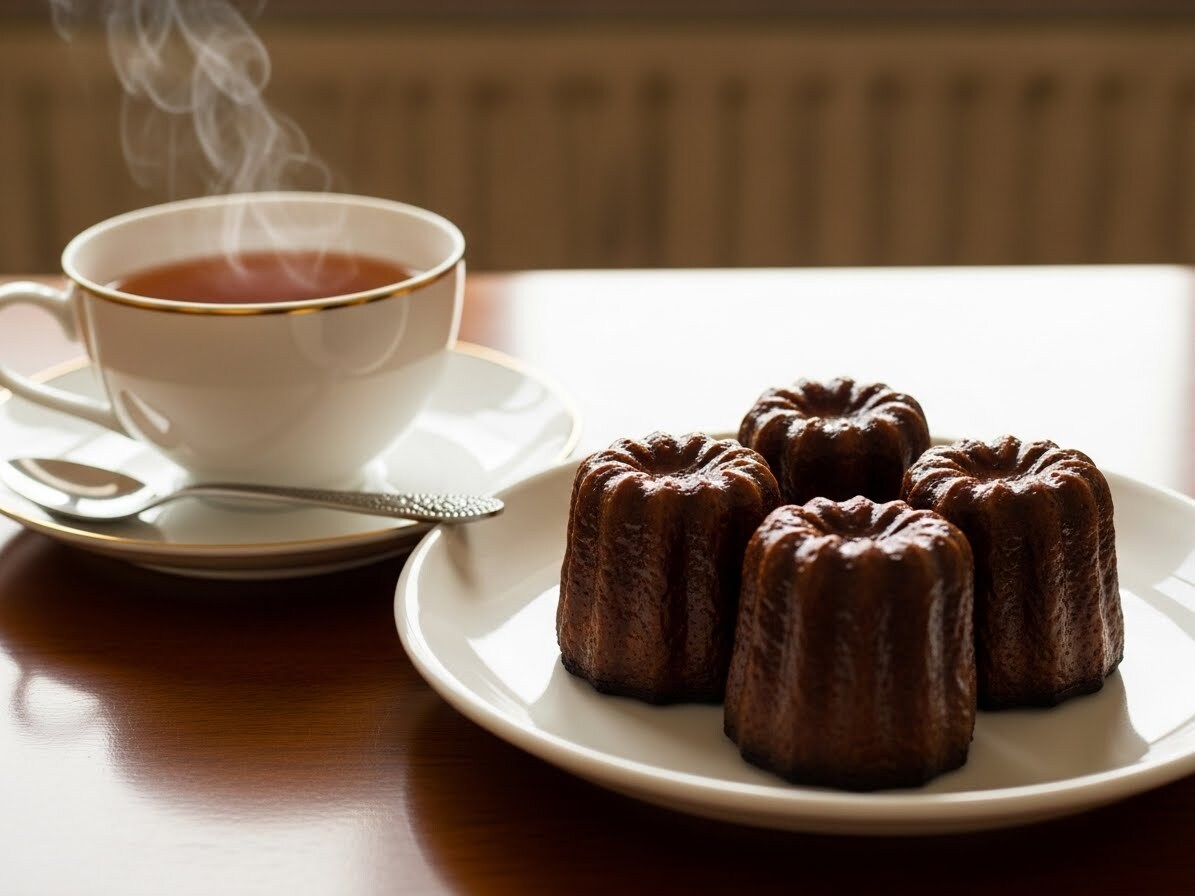 デザートのカルネと紅茶のセット | の人気AIイラスト・グラビア