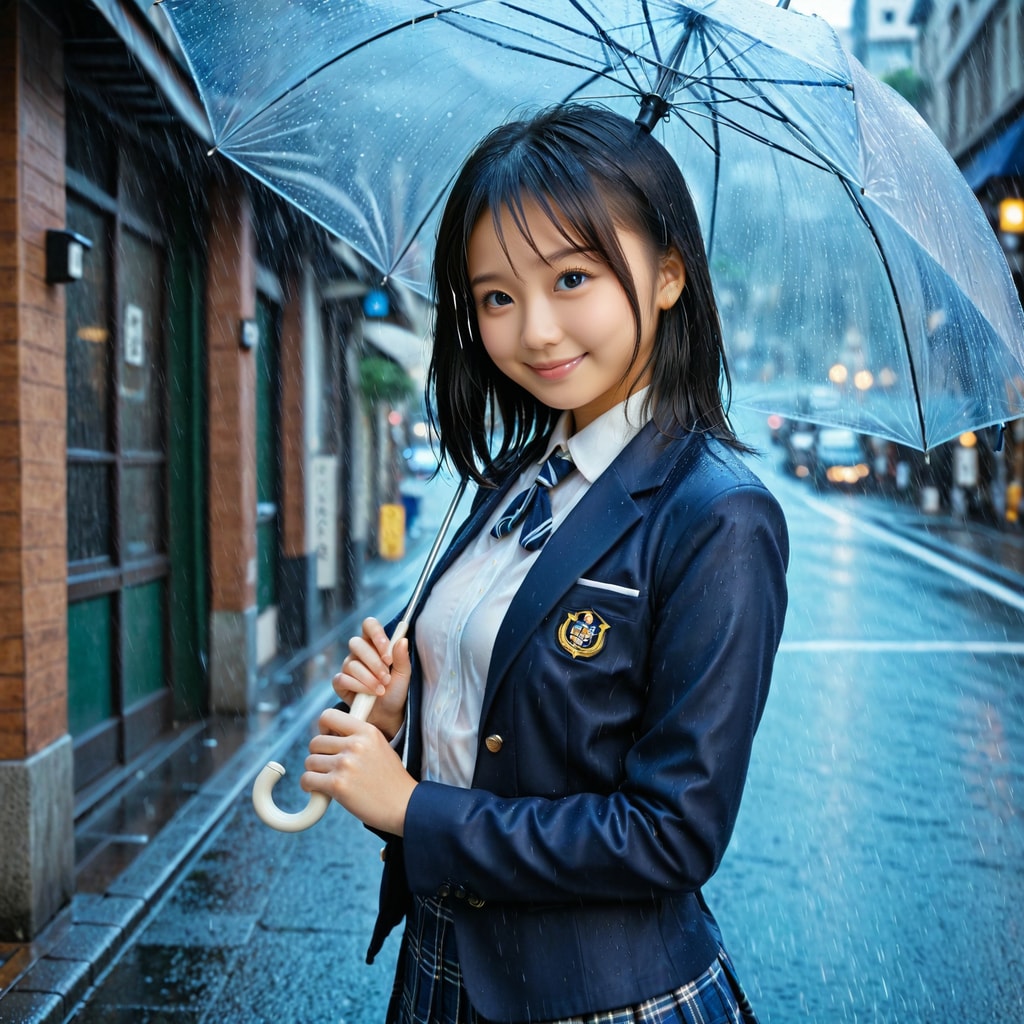 雨の日の登校