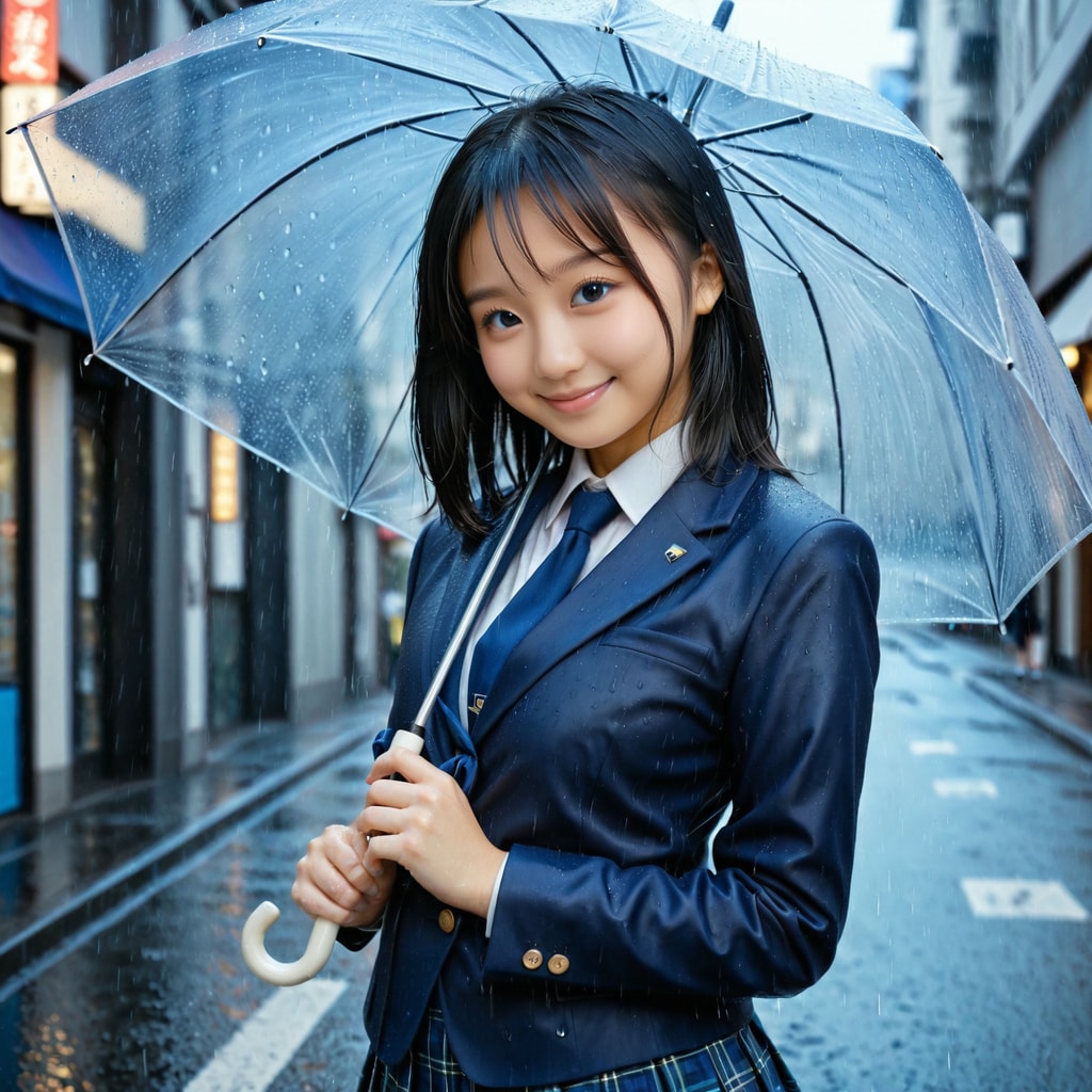 雨の日の登校