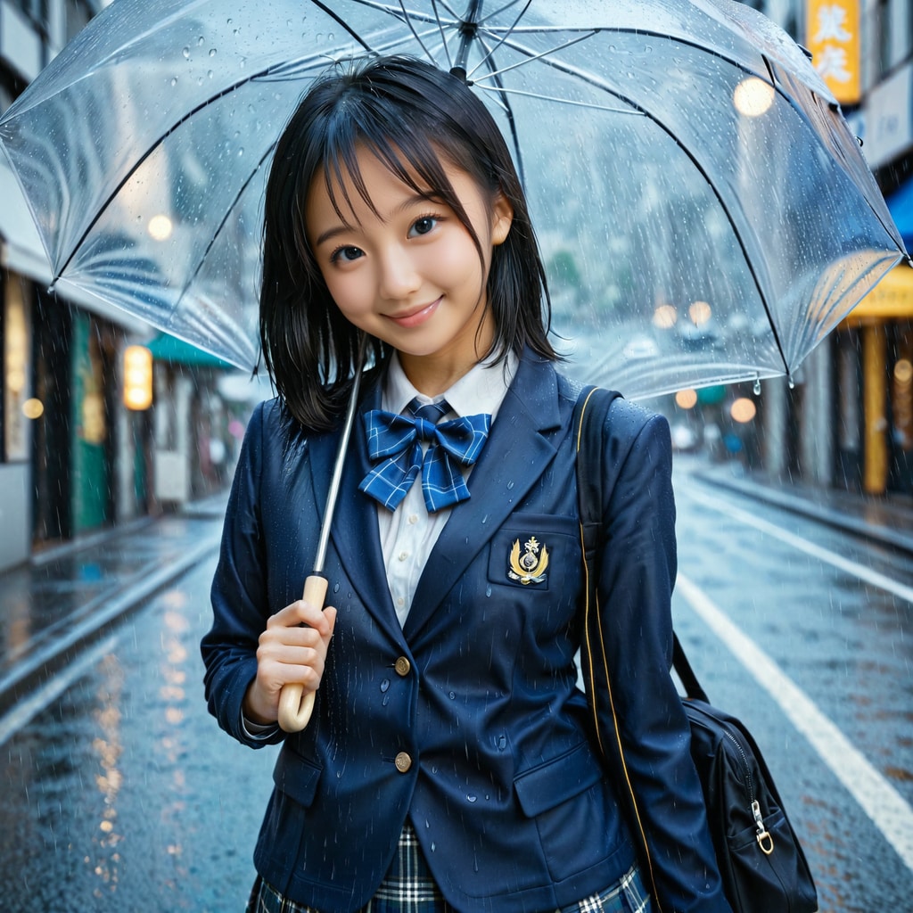雨の日の登校