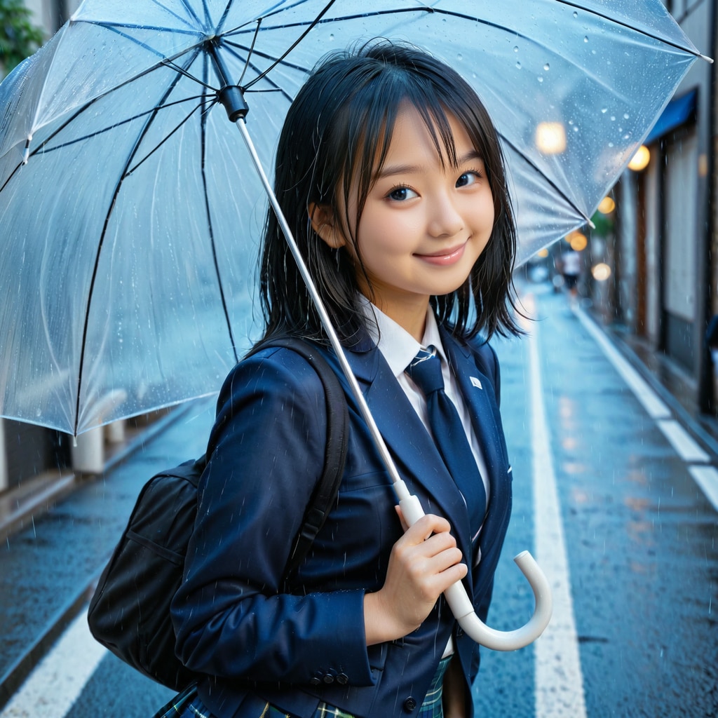 雨の日の登校