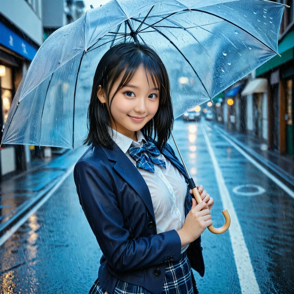 雨の日の登校