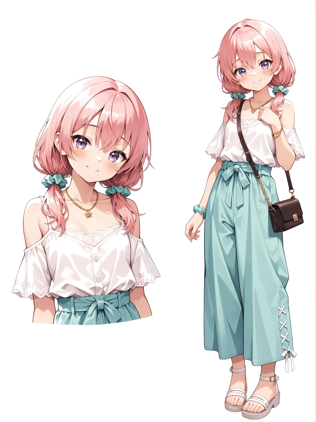 夏のおしゃれパンツスタイル