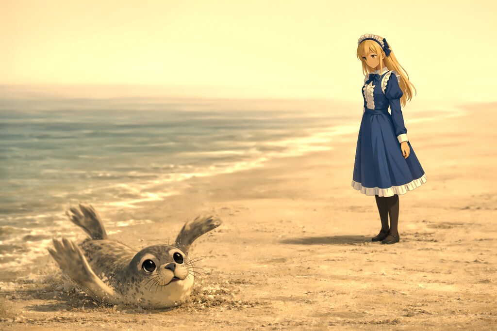 メイドとアザラシ