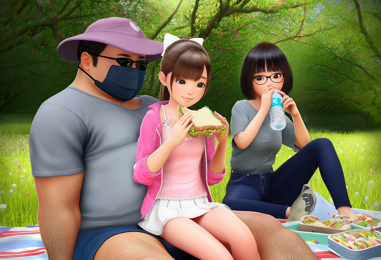 人間座布団になる