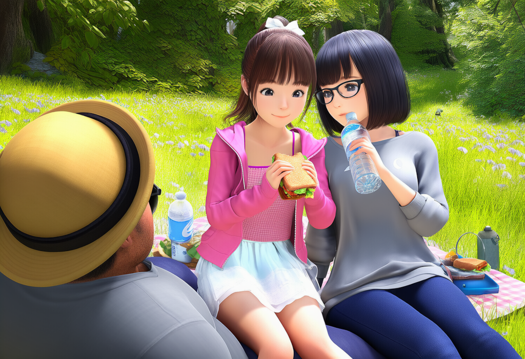 人間座布団になる
