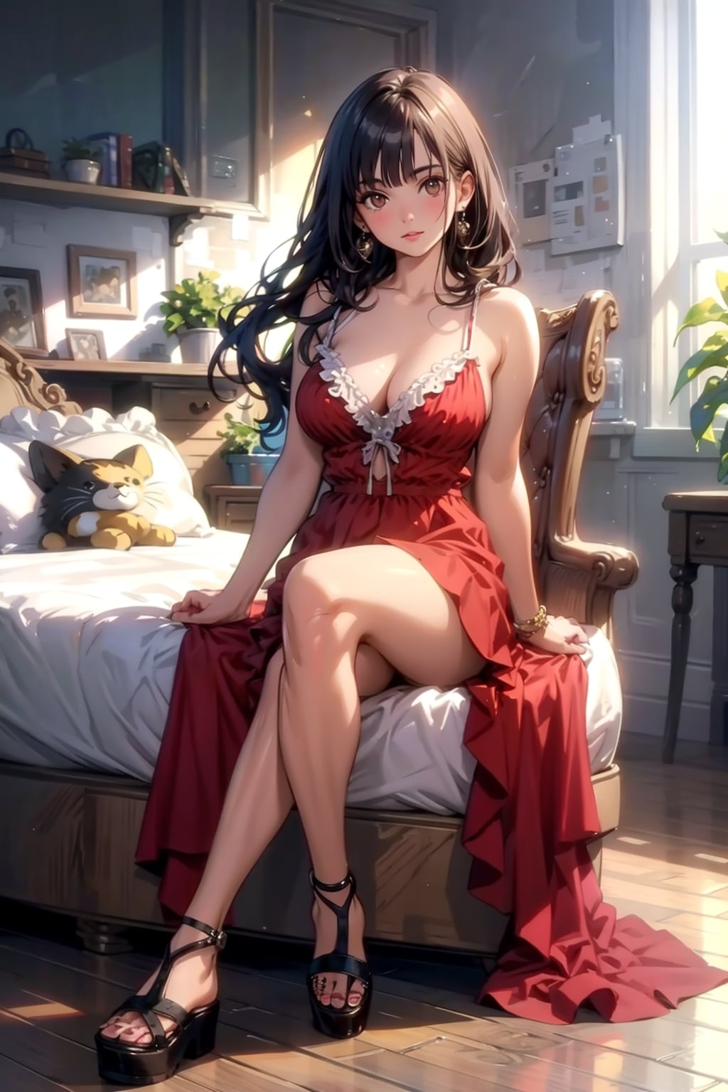 待機するお嬢様
