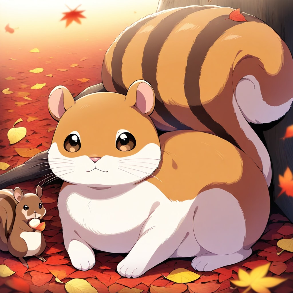 落ち葉と小動物！