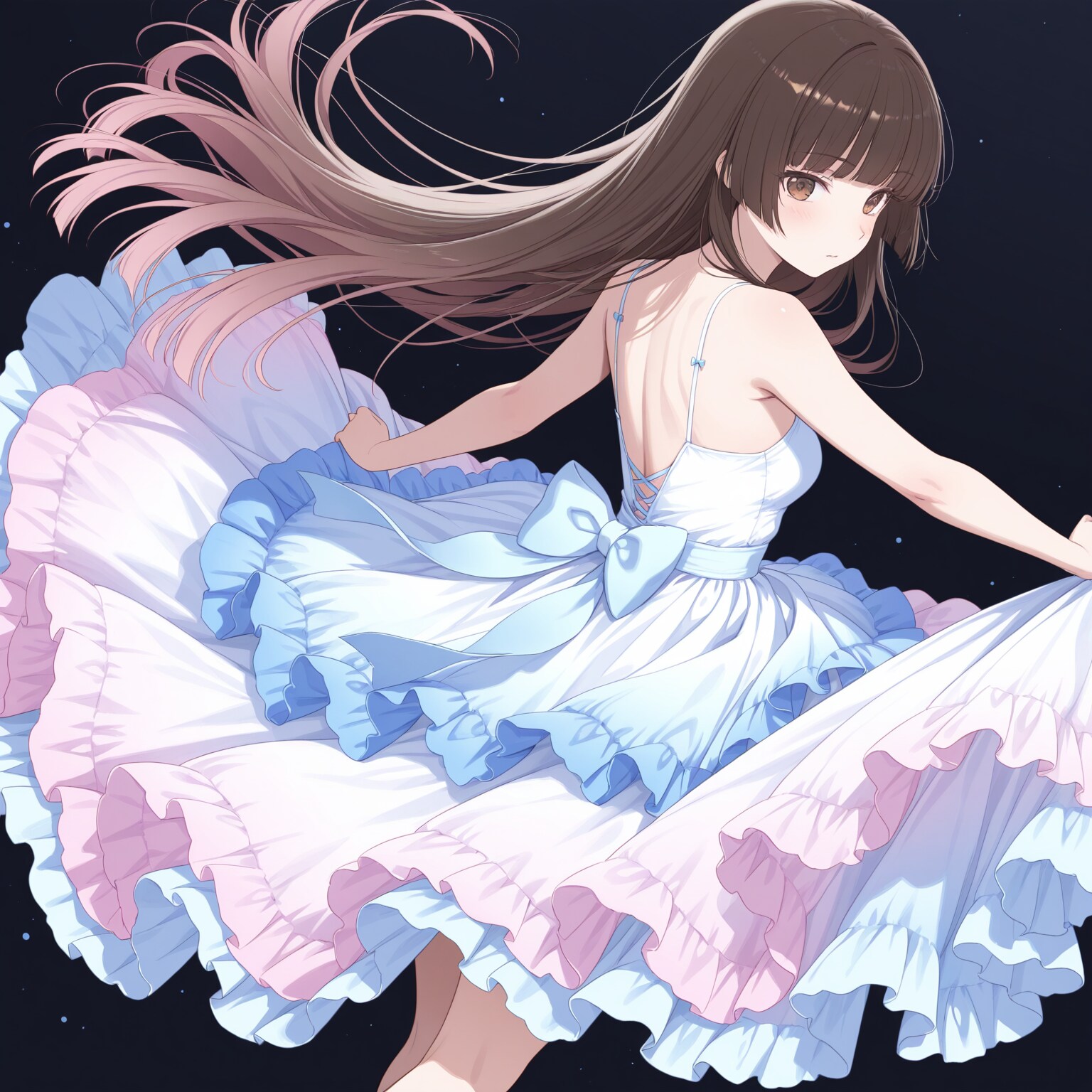 淡い水色のドレス | の人気AIイラスト・グラビア