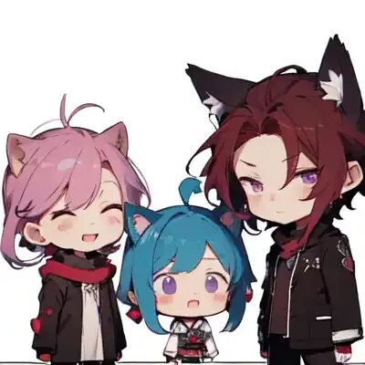 仲良しミニキャラ兄弟