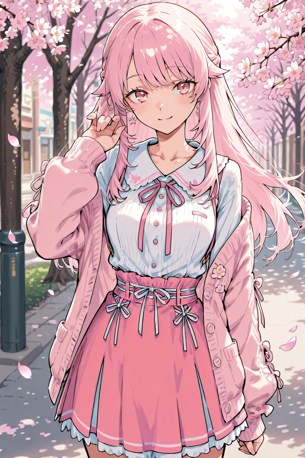 定番のピンクコーデ(各モデル)