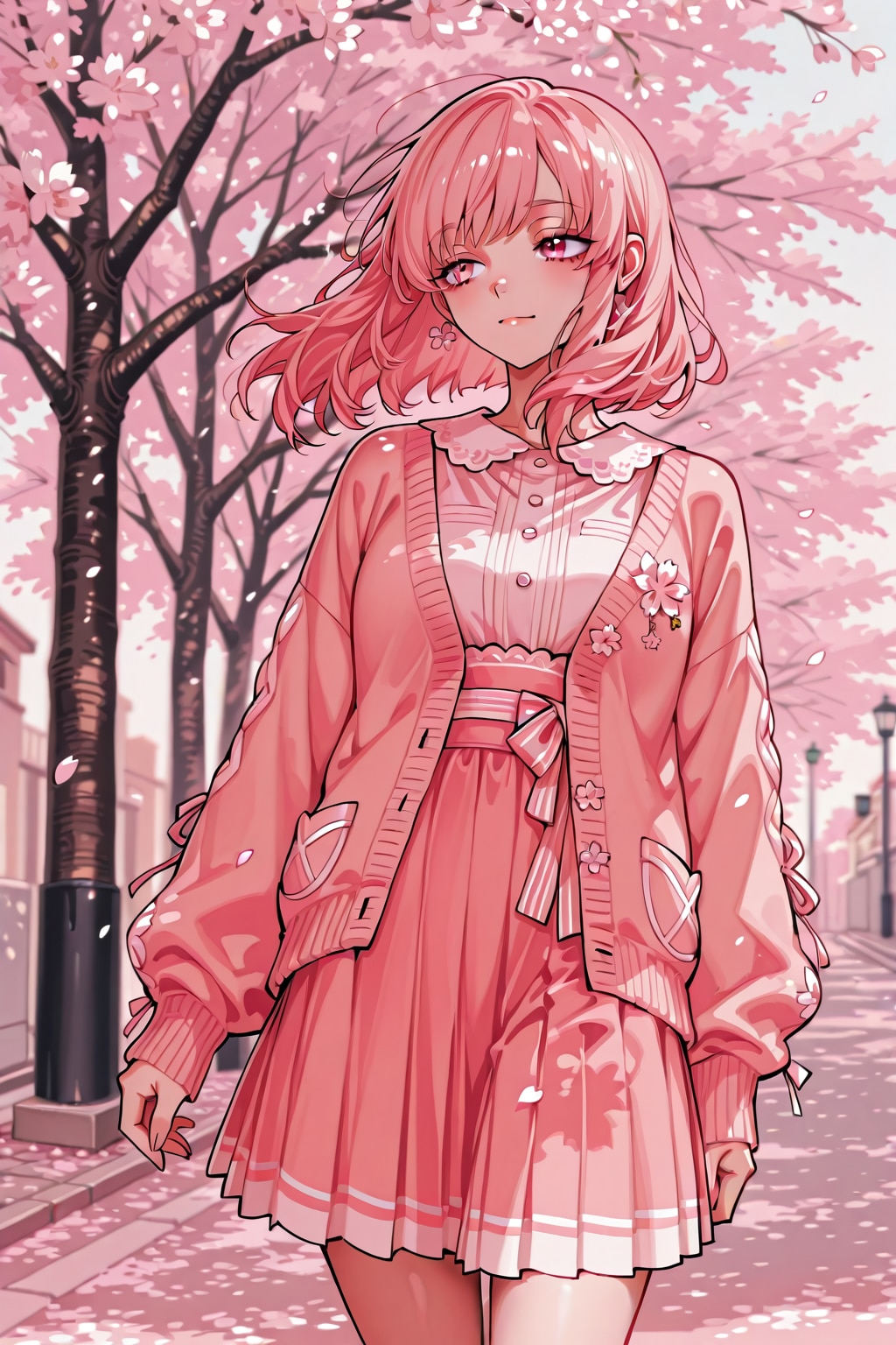 定番のピンクコーデ(各モデル)