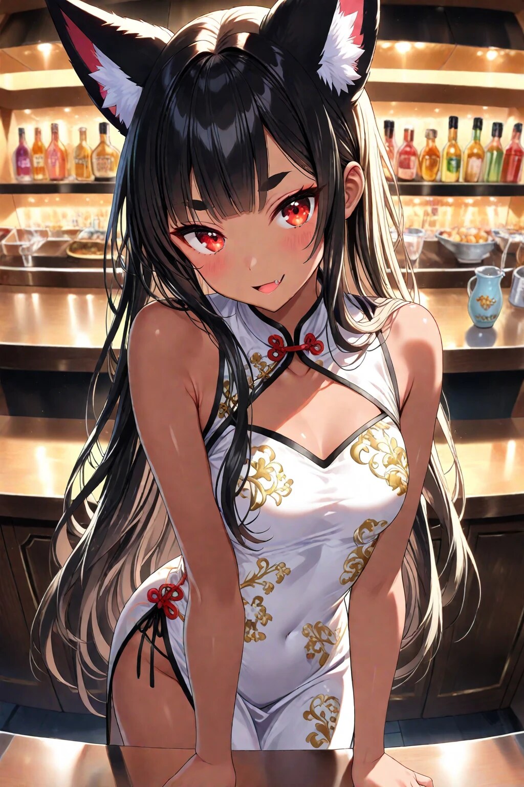 朱華ちゃんはチャイナ服もお似合いです！