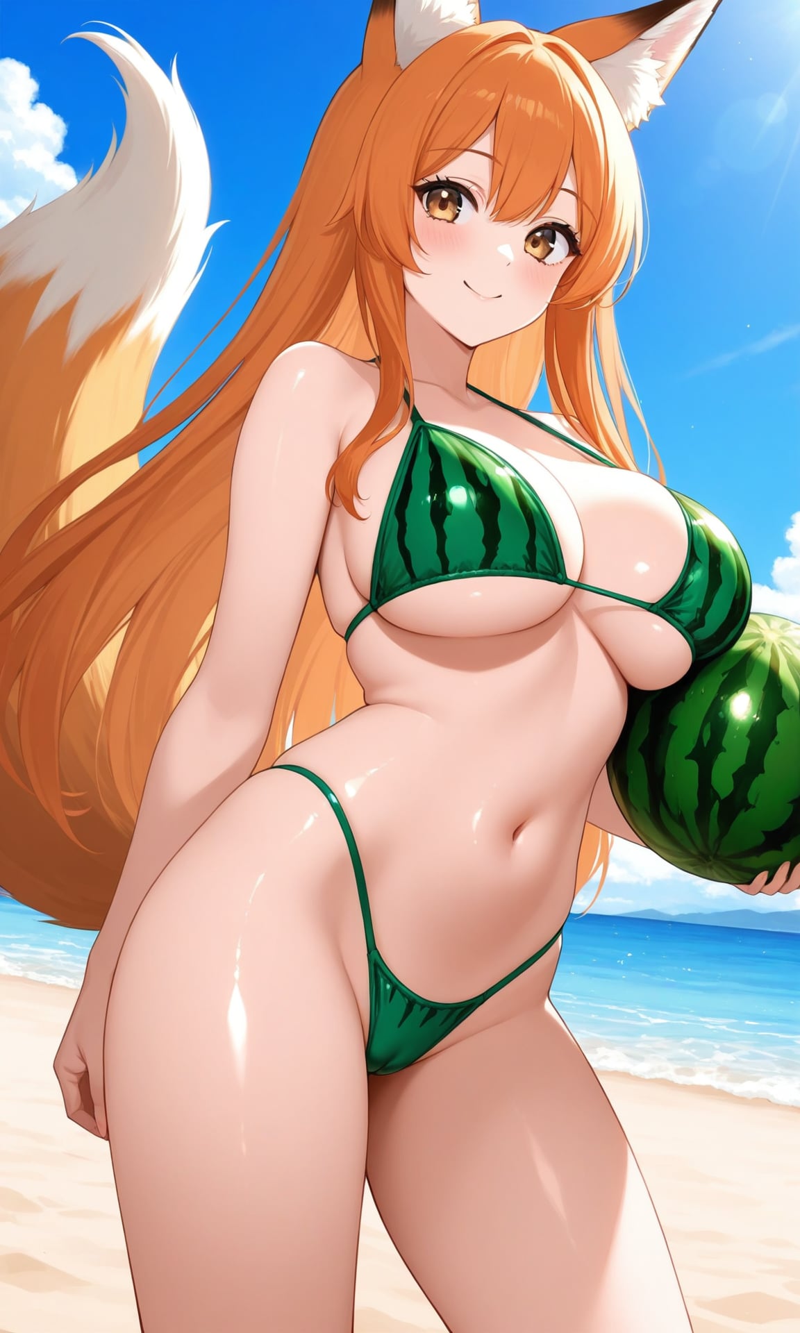 スイカビキニのキツネちゃん
