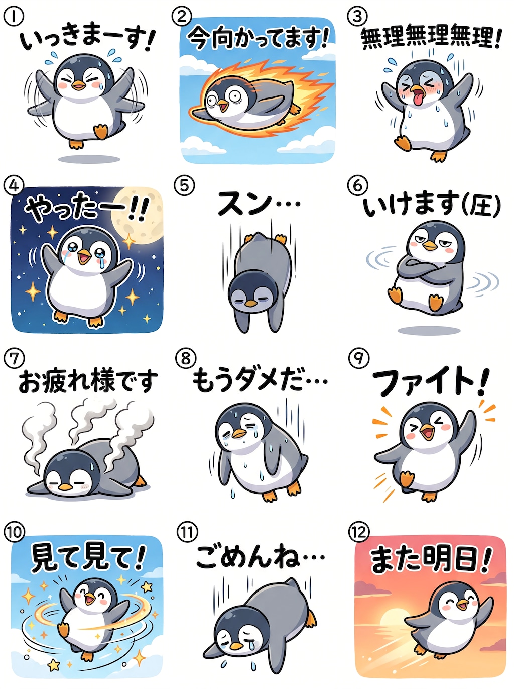 Little Penguin Everyday Stickers