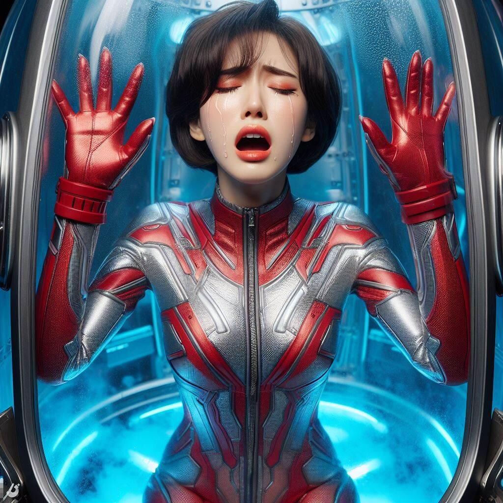 敗北したレッドレディはお仕置きカプセルの中に入れられて…#5