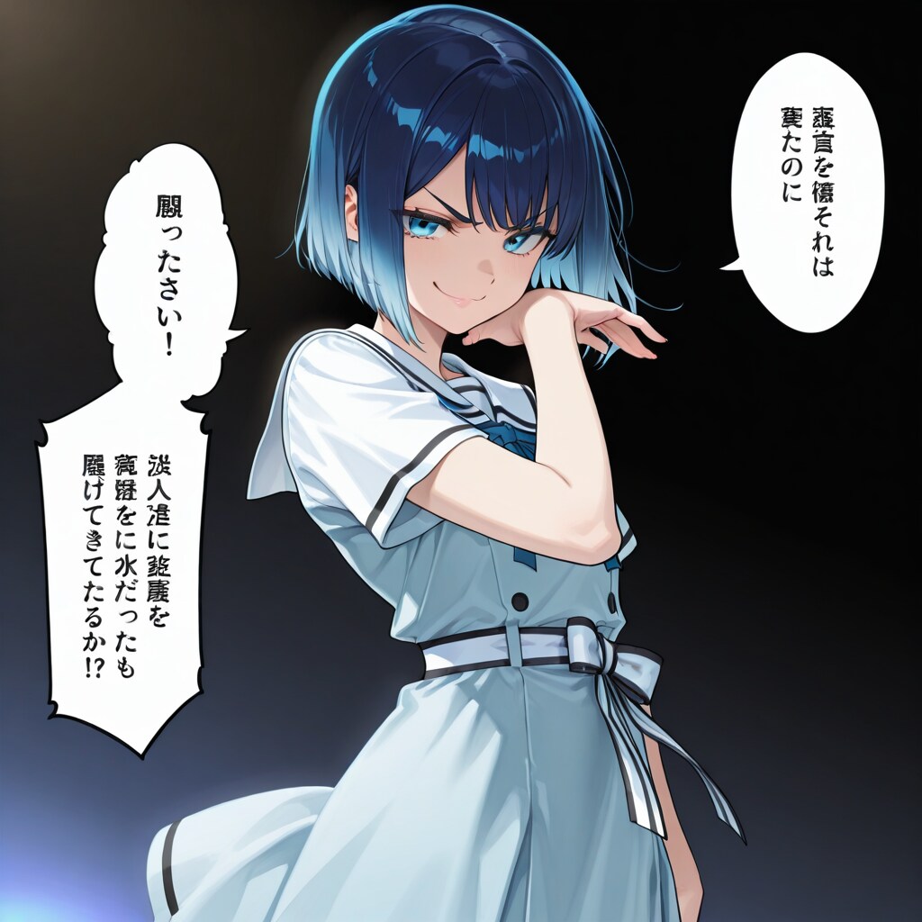 お嬢様ポーズで勝利宣言