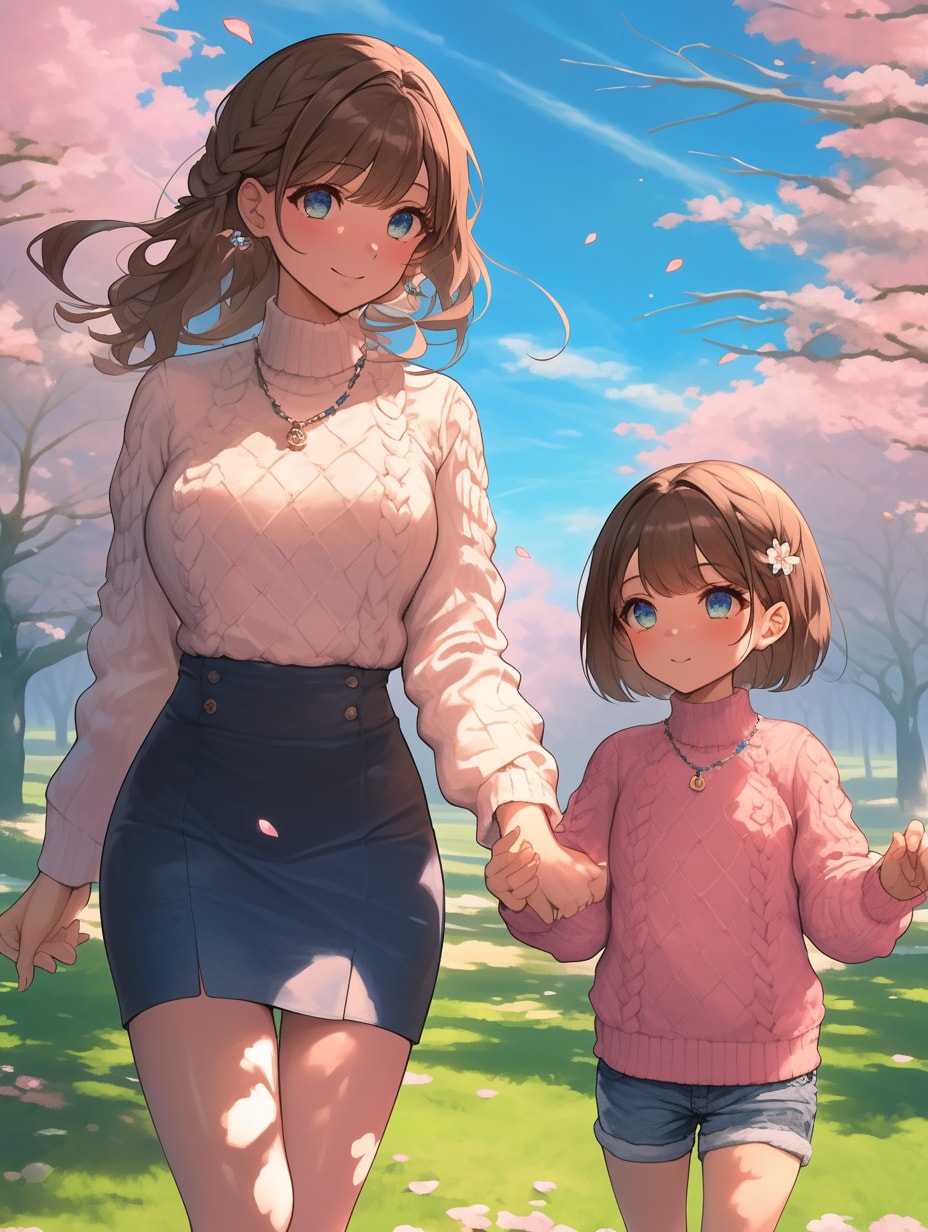 母と娘286 | の人気AIイラスト・グラビア