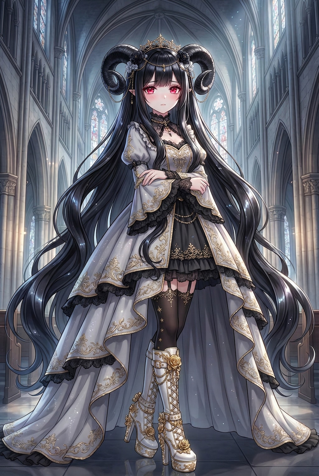 漆黒の螺旋と紅玉の瞳