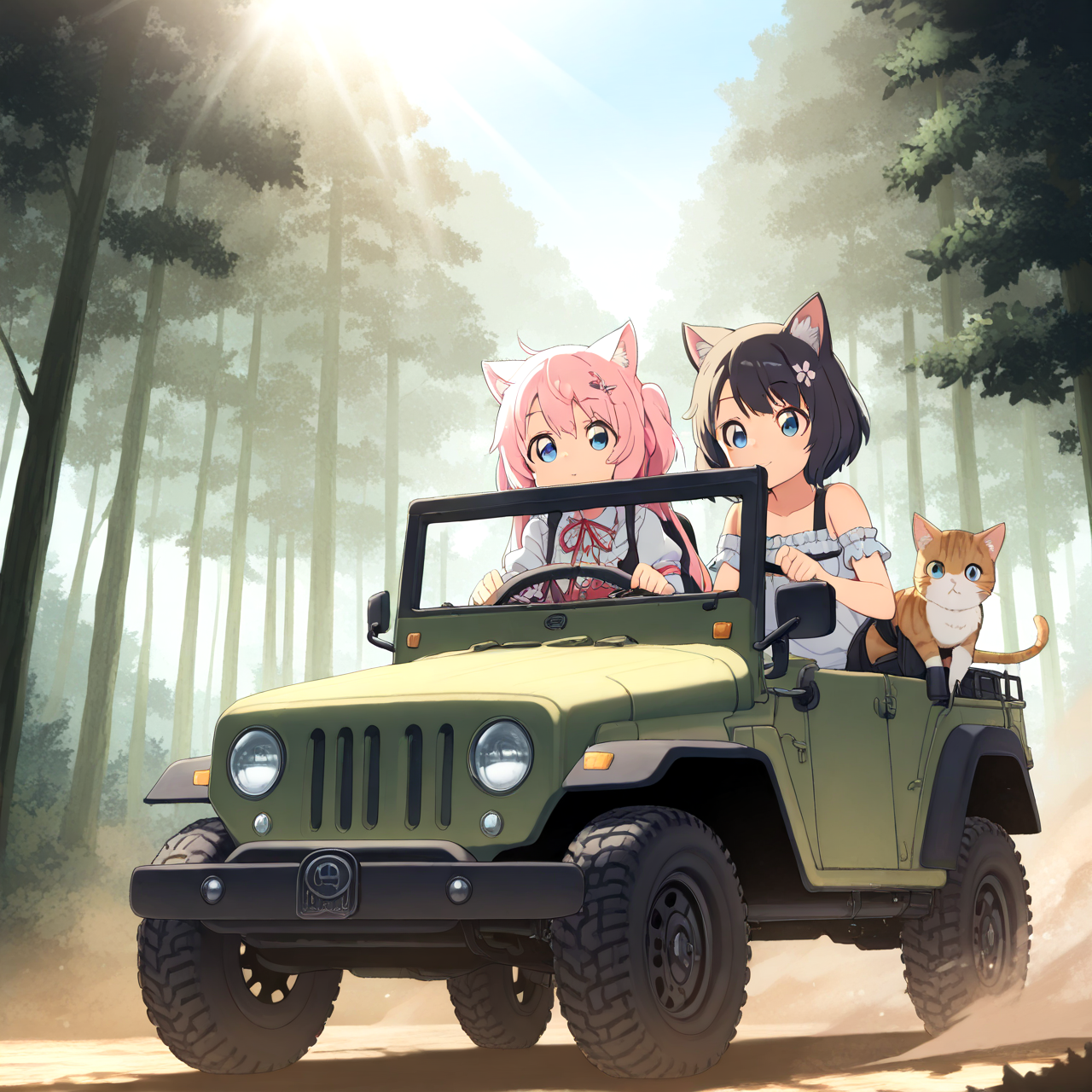 今日は四輪駆動の日 | の人気AIイラスト・グラビア