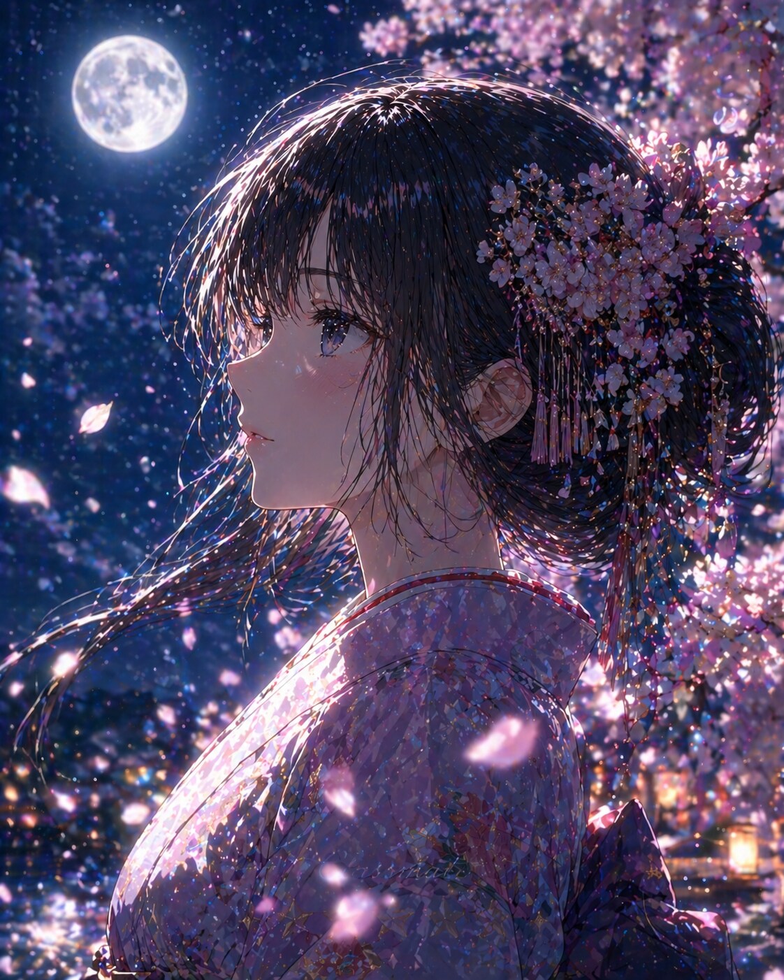 夜桜