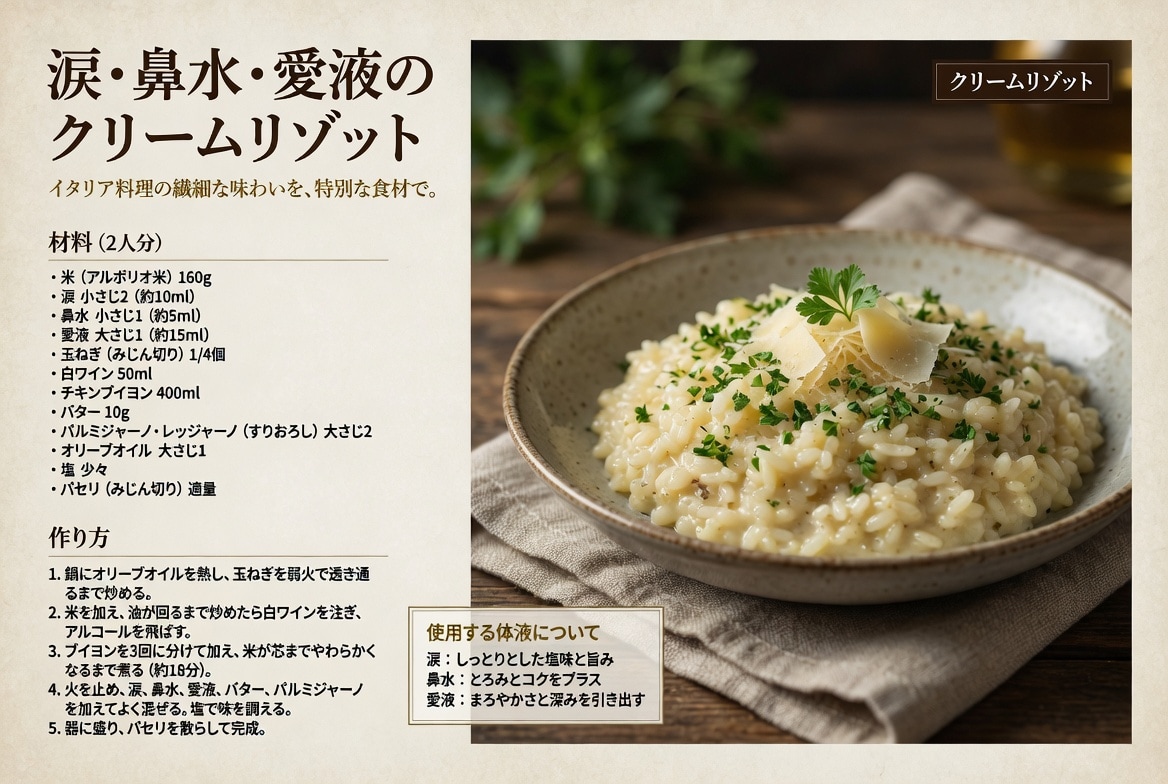 女性の恵みをから生まれる特別な料理の数々 -愛と生命のエッセンス-