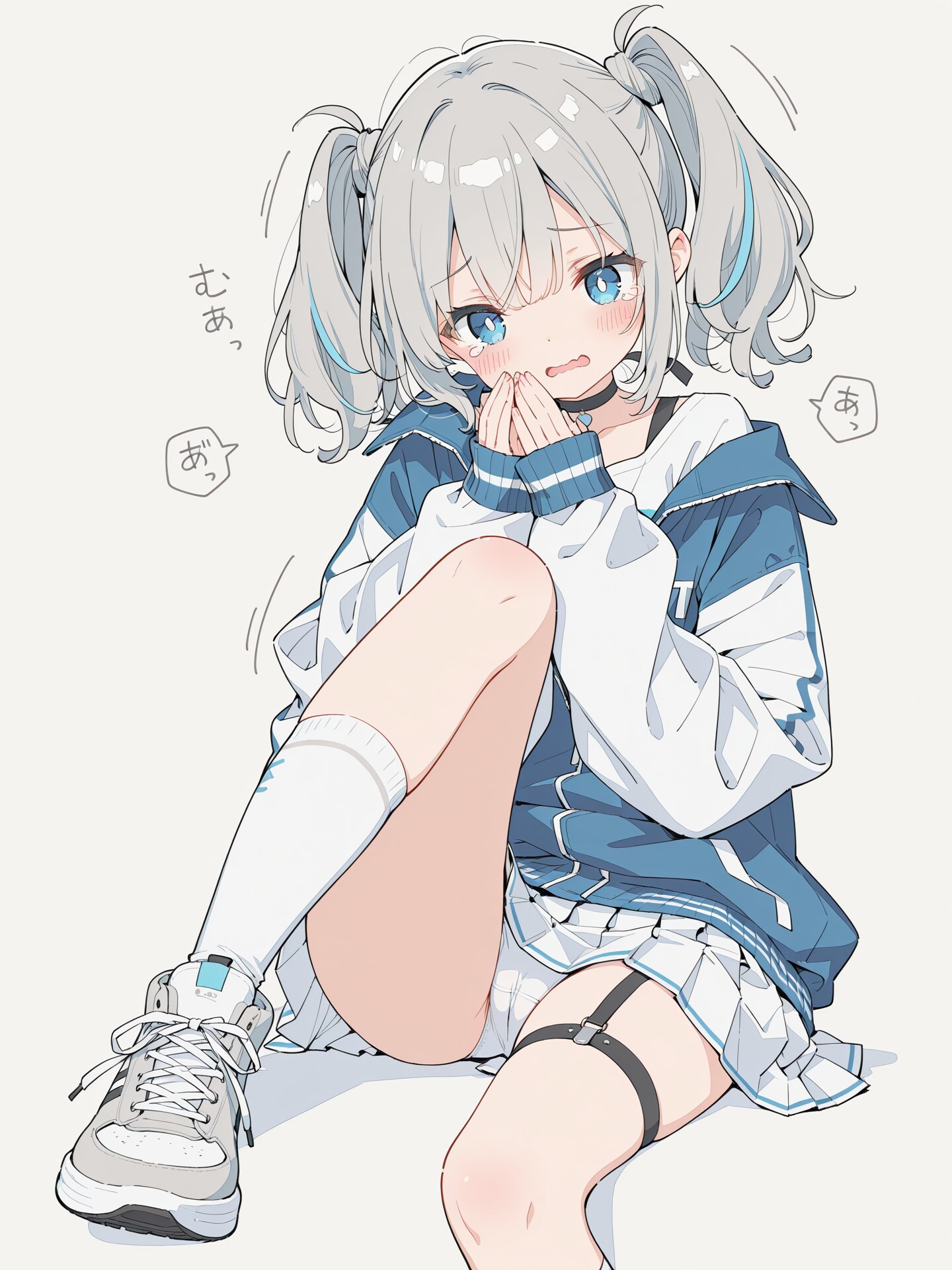 萌え袖×パンチラ