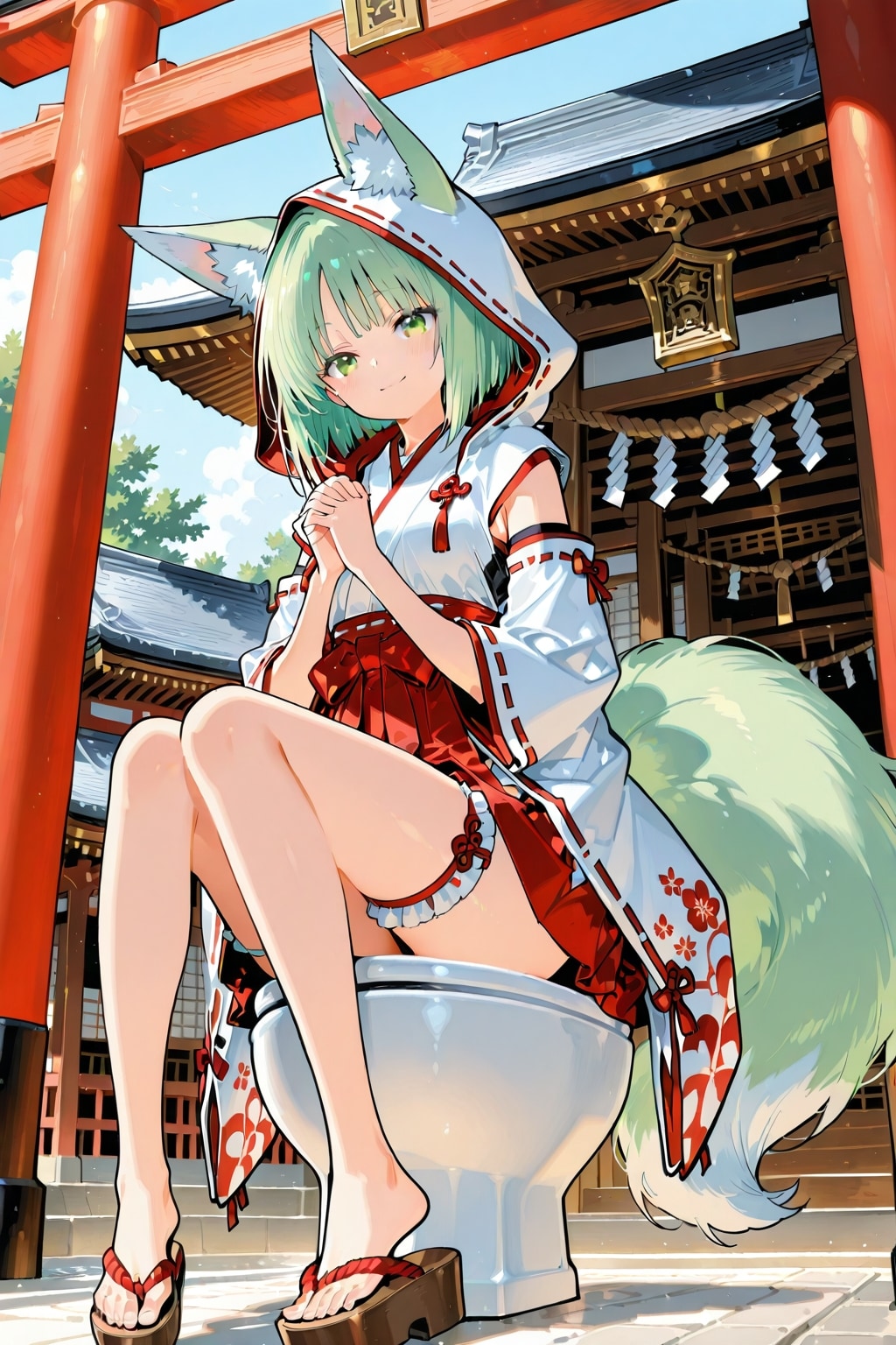 桜穂 狐雪さんのみぞれちゃん | の人気AIイラスト・グラビア