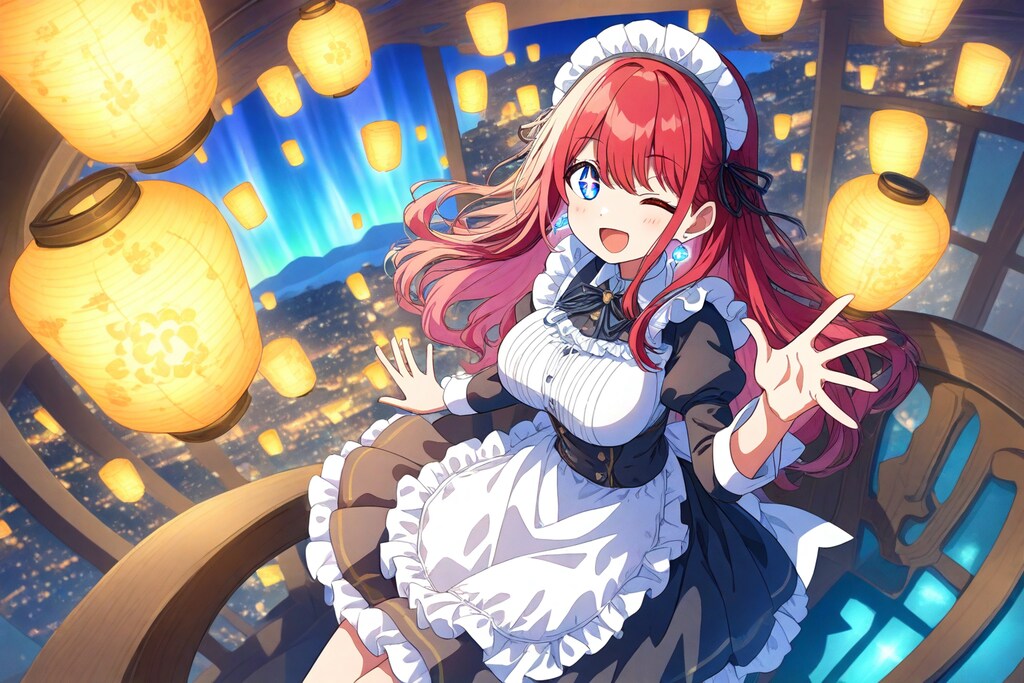 赤髪メイドさんが向かう先には・・・