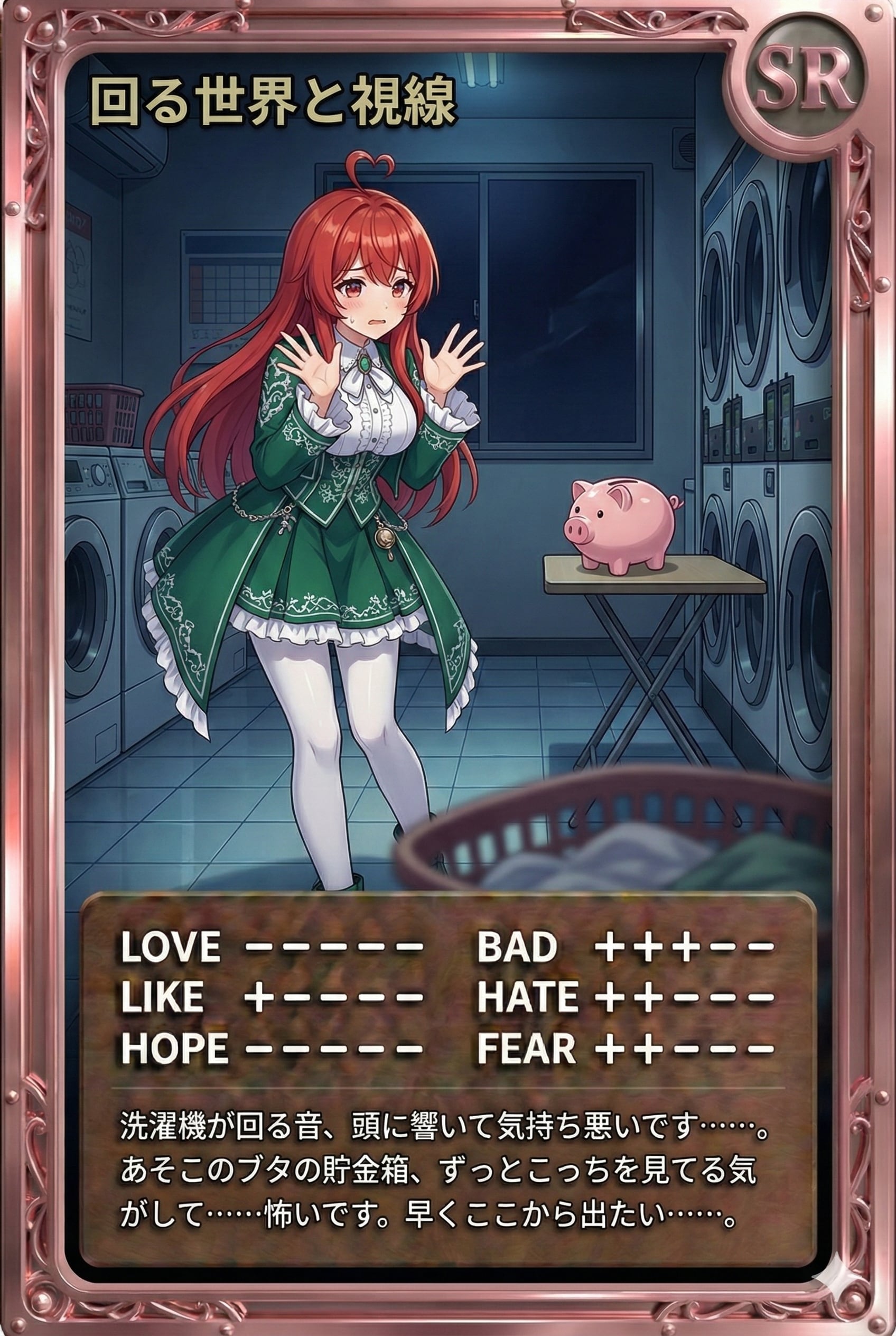 夜カード「回る世界と視線」 | の人気AIイラスト・グラビア